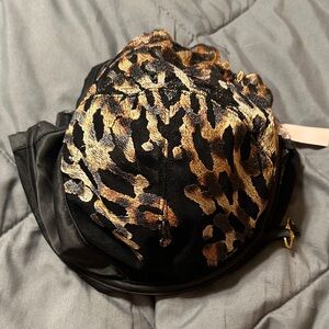 Victoria's Secret Black and Gold Animal Print Bra